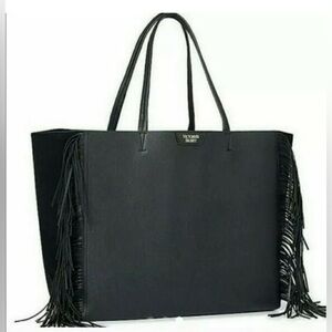 Victoria's Secret Faux Leather Fringe Tote Bag